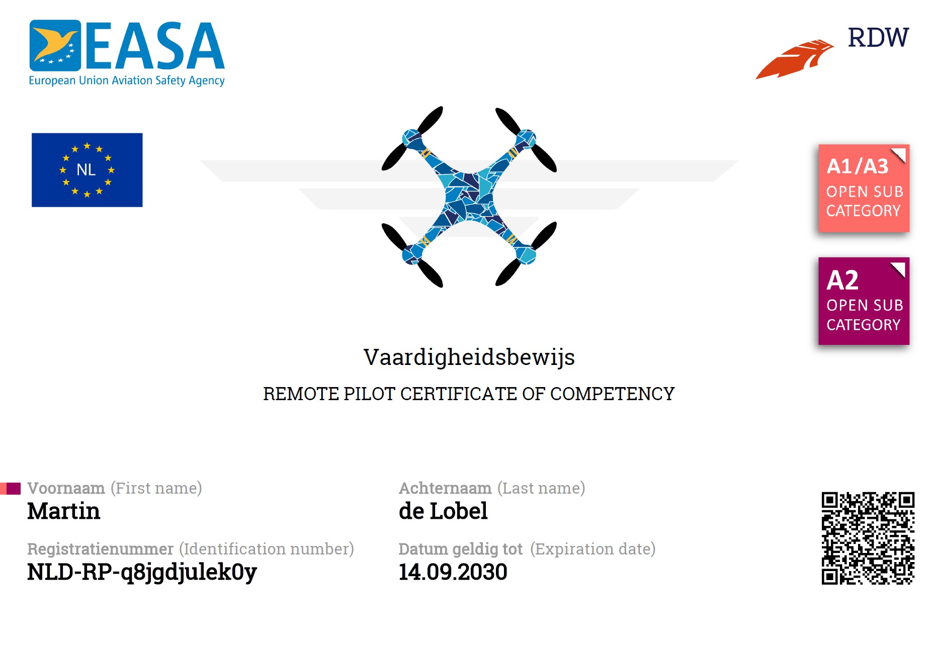 EASA Certificate Preview